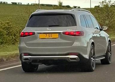 UK Number Plate 7 SS on a 2026 Grey Mercedes-Benz Gls450businss Class D Mhev 4ma