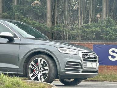 UK Number Plate 71 A on a 2020 Grey Audi Q5