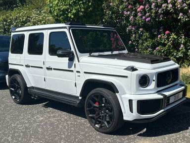 UK Number Plate 71 KS on a Grey Mercedes-Benz G