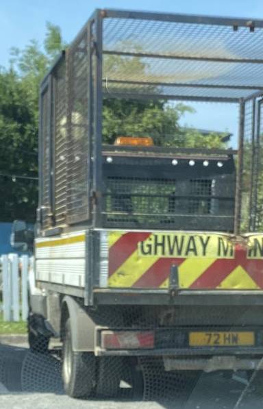 UK Number Plate 72 HW on a 2016 White Ford Transit