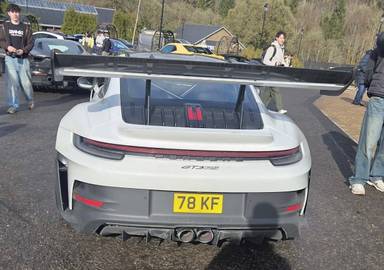 UK Number Plate 78 KF on a 2024 White Porsche 911 Gt3 Rs S-A
