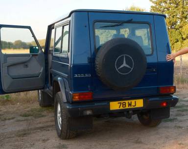 UK Number Plate 78 WJ on a 1991 Blue Mercedes 300