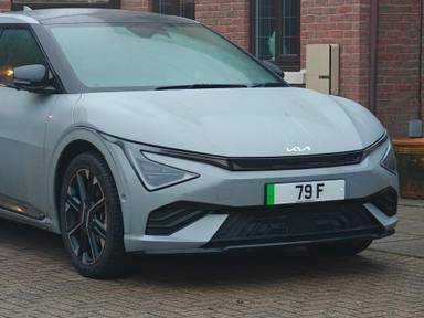 UK Number Plate 79 F on a 2024 Grey KIA Ev6 Gt-Line S Awd