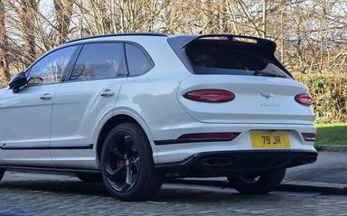 UK Number Plate 79 JR on a 2024 White Bentley Bentayga S V8 Auto