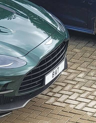 UK Number Plate 8 AT on a 2025 Grey Lamborghini Urus Se Phev Auto