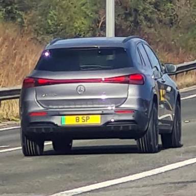 UK Number Plate 8 SP on a 2026 Grey Mercedes-Benz Eqa 250+ Amg Line Premium +