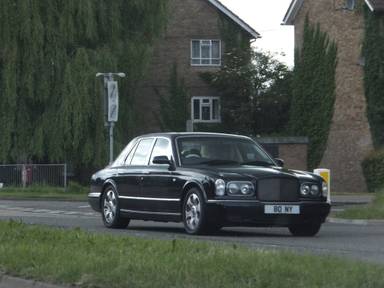 UK Number Plate 80 NY on a 2001 Blue Bentley Arnage