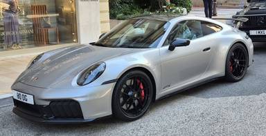 UK Number Plate 80 OG on a 2026 Silver Porsche 911 Carrera Gts Hev S-A