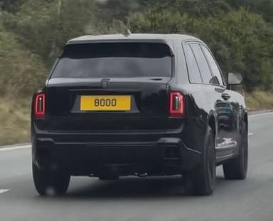 UK Number Plate 80 OO on a 2025 Black Rolls Royce Cullinan V12 Auto
