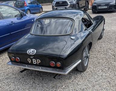 UK Number Plate 9 BP on a 1962 Green Lotus Elite