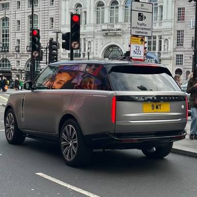 UK Number Plate 9 MT on a 2025 Silver Land Rover Range Rover Sv Phev Auto