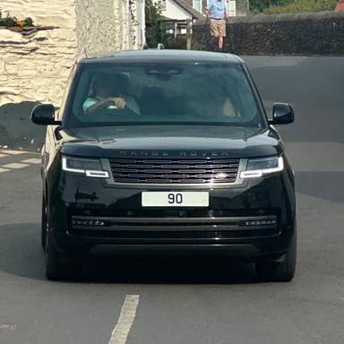 UK Number Plate 9 O on a 2026 Black Land Rover Range Rover Autobio D Mhev A