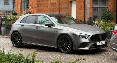 UK Number Plate 9 OLF on a 2021 Grey Mercedes-Benz A 250 Exclusive Edition + Auto
