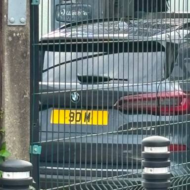 UK Number Plate 90 M on a 2021 Grey BMW X5 Xdrive45e M Sport Auto