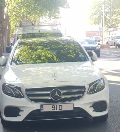 UK Number Plate 91 D on a 2025 White Mercedes-Benz Glc 300 Amg Ln Prm+ D Mhev4m A