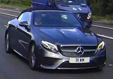 UK Number Plate 91 WM on a 2019 Grey Mercedes-Benz E