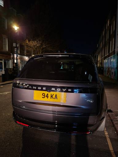 UK Number Plate 94 KA on a 2022 Grey Land Rover Range Rover First Edition Auto