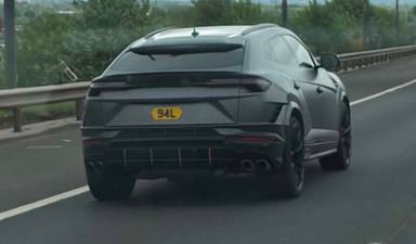 UK Number Plate 94 L on a 2024 Black Lamborghini Urus V8 S Auto