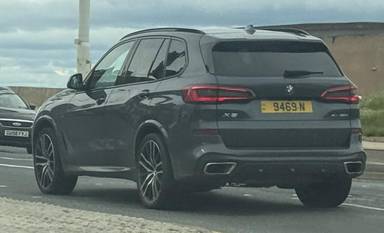 UK Number Plate 9469 N on a 2019 Grey BMW X5