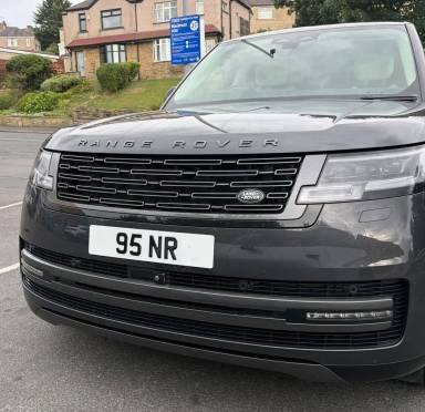 UK Number Plate 95 NR on a 2025 Grey Land Rover Range Rover Autobio Phev Auto