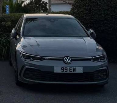 UK Number Plate 99 EW on a 2021 Grey Volkswagen Golf Gtd Tdi S-A