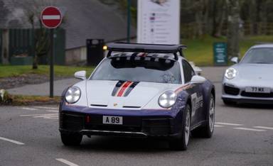 UK Number Plate A 89 on a 2023 Multi-Colour Porsche 911 Dakar 4 S-A