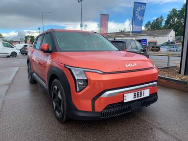 UK Number Plate BBB 1 on a 2026 Orange KIA Niro 4 + Ev