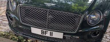 UK Number Plate BF 11 on a 2024 Green Bentley