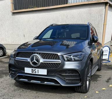 UK Number Plate BS 1 on a 2021 Grey Mercedes-Benz Gle 350 Amg Line Prem De 4m A