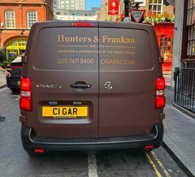 UK Number Plate C1 GAR on a 2024 White Vauxhall Vivaro-E 3100 Dynamic