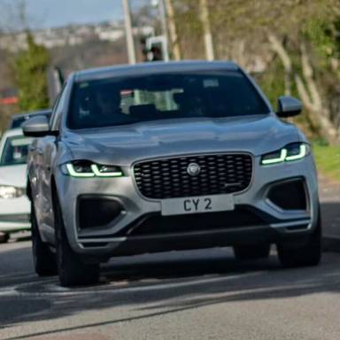 UK Number Plate CY 2 on a 2022 Silver Jaguar F-Pace Rdynamic S D Mhev Awd A