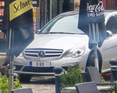 UK Number Plate D 63 on a 2018 Grey Mercedes-Benz A-Class