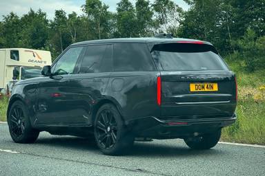 UK Number Plate DOM 41N on a 2024 Grey Land Rover Range Rover Hse Phev Auto