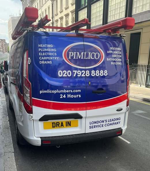 DRA 1N number plate – Pimlico Plumbers
