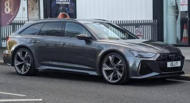 UK Number Plate EEJ 1T on a 2022 Grey Audi Rs 6 V-Sprung Tfsi Mhev Quat A