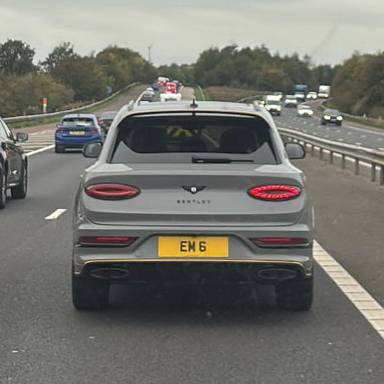UK Number Plate EM 6 on a 2025 Grey Bentley Bentayga S V8 Auto