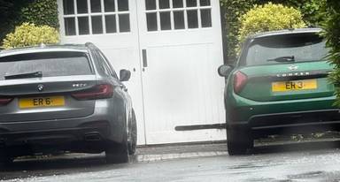 UK Number Plate ER 3 on a 2026 Green Mini Cooper S Exclusive Auto