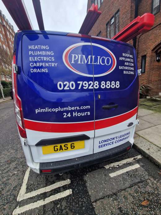 GAS 6 number plate – Pimlico Plumbers