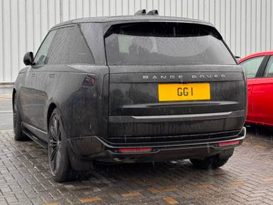UK Number Plate GG 1 on a 2026 Black Land Rover Range Rover Autobio D Mhev A