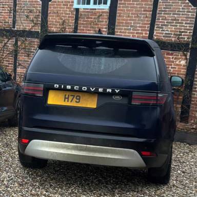 UK Number Plate H 79 on a 2023 Blue Land Rover Discovery Metro Ed D Mhev A
