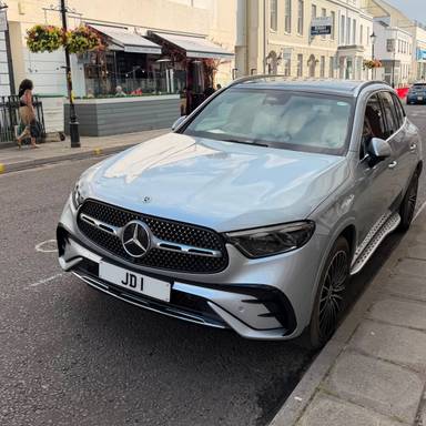 UK Number Plate JD 1 on a 2023 Silver Mercedes-Benz Glc 300 Amg Ln Prm+ D Mhev4m A