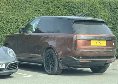UK Number Plate K 22 on a 2025 Bronze Land Rover Range Rover Sv Mhev Auto