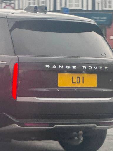 UK Number Plate LO 1 on a 2024 Grey Land Rover Range Rover Autobio D Mhev A