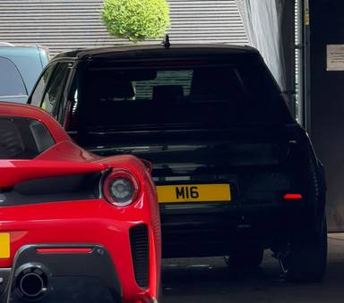 UK Number Plate M 16 on a 2026 Black Alpine E Advance