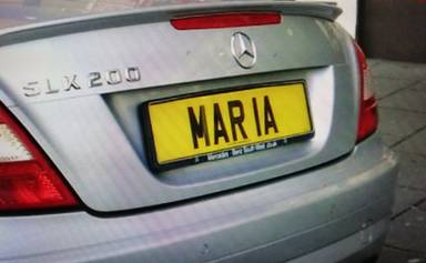 UK Number Plate MAR 1A on a 2017 Silver Mercedes-Benz SLC