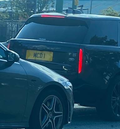 UK Number Plate MCD 1 on a 2023 Grey Land Rover Range Rover Hse D Mhev Auto