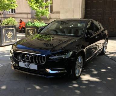 UK Number Plate N 10 on a 2020 Black Volvo S90 Inscription + T8 Phev A A