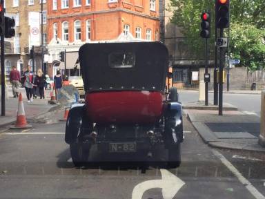 UK Number Plate N 82 on a 1924 RED Vauxhall