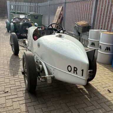 UK Number Plate OR 1 on a 1923 White Halfordspecial