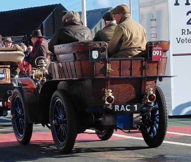 UK Number Plate RAC 1 on a 1939 Blue Mors Tourer
